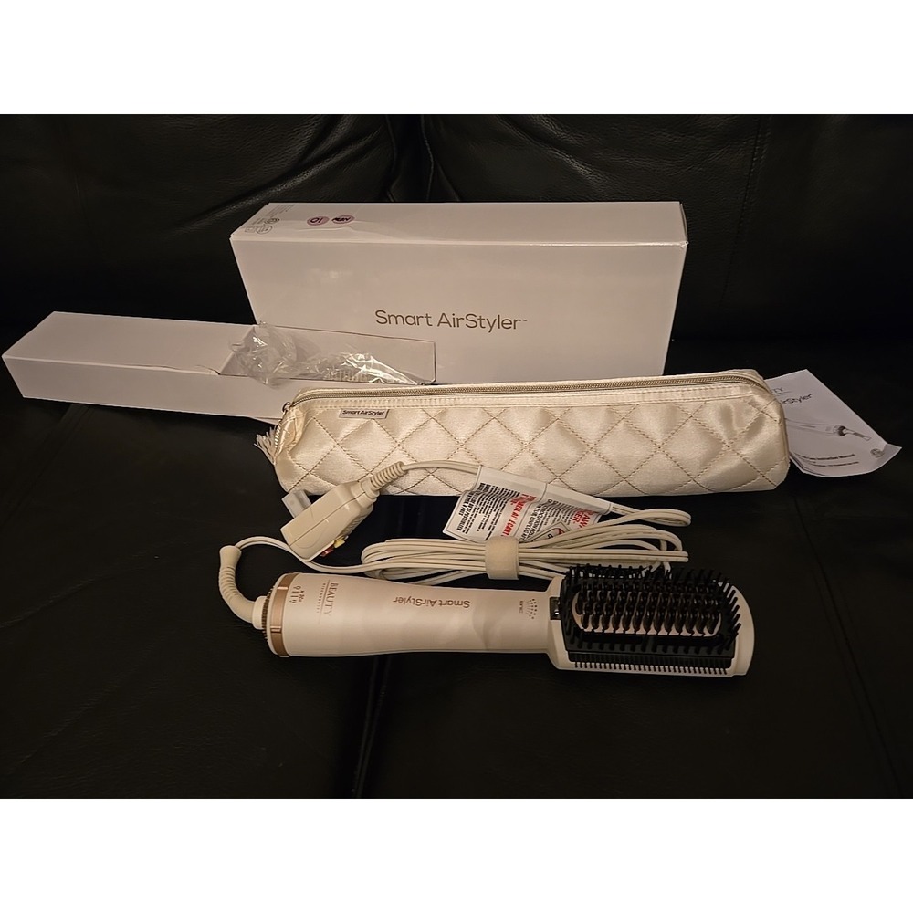 White Beauty Discoveries Smart Hair‎ AirStyler Air Styler with Travel Case New